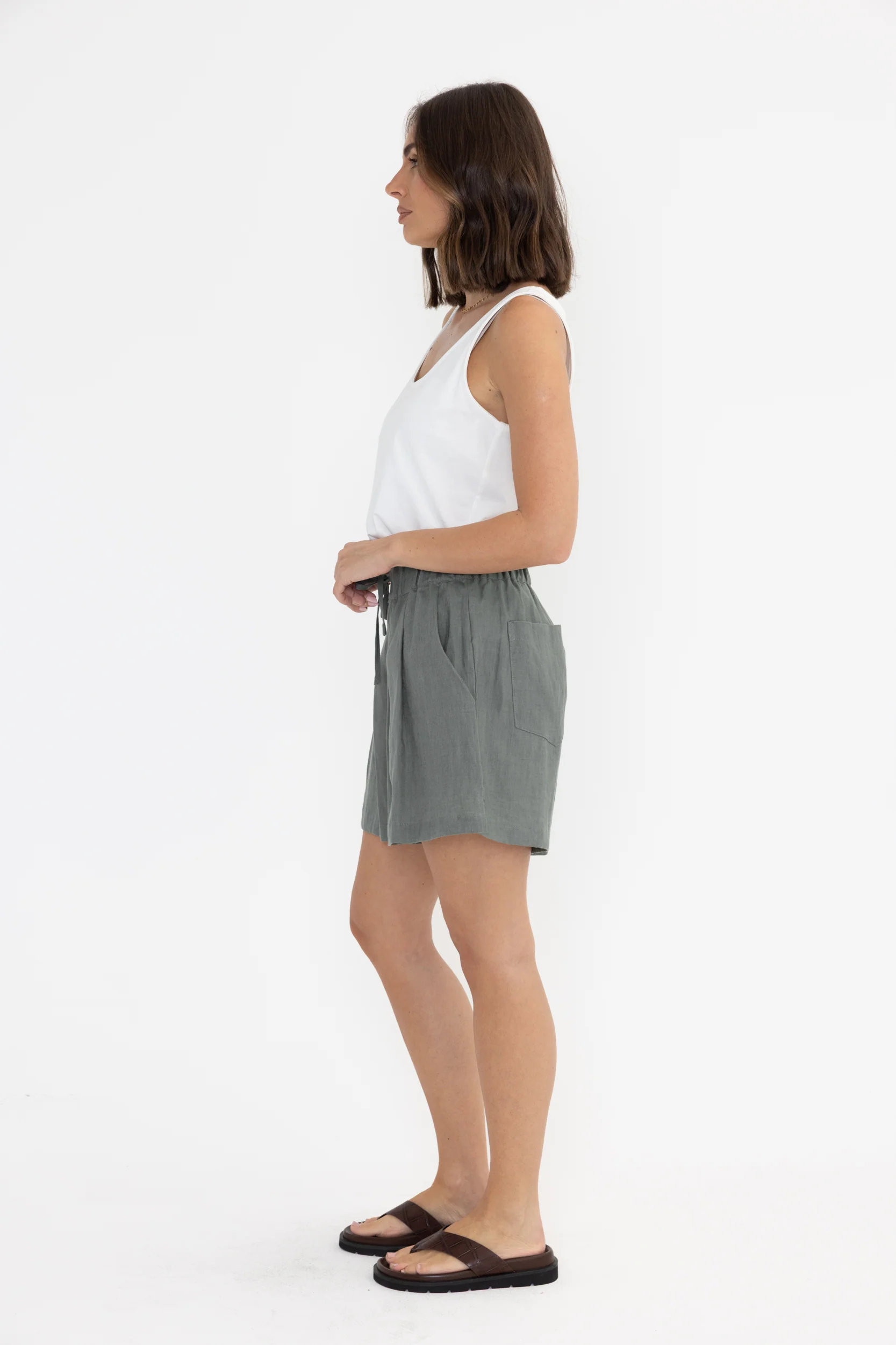 RAZ Shorts Dusty Green - Image 11