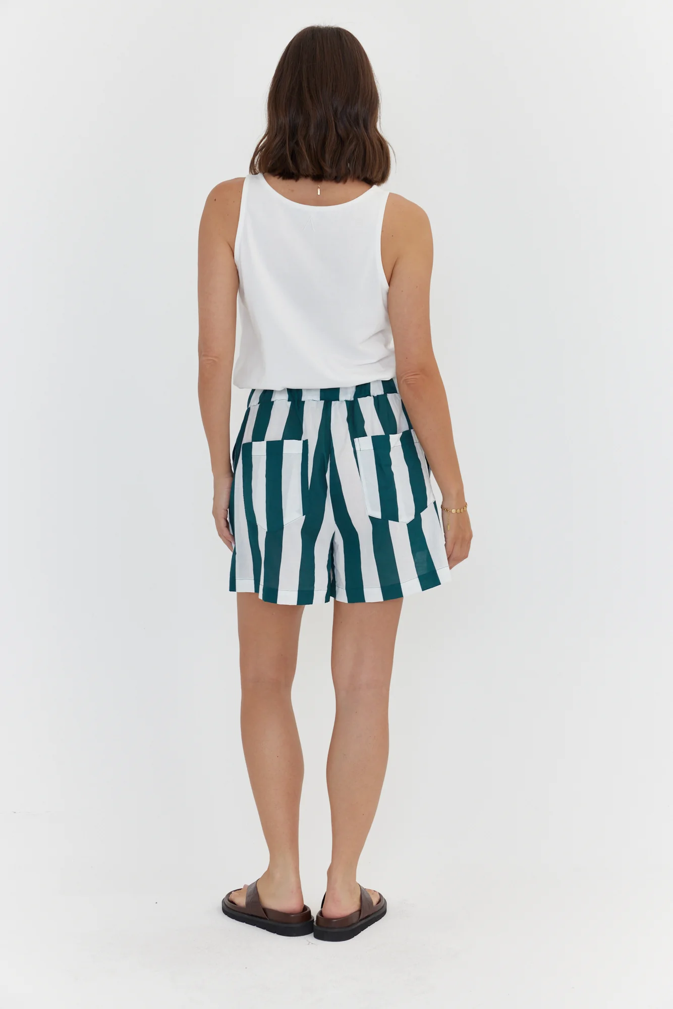 RAZ Shorts Green Stripe - Image 12