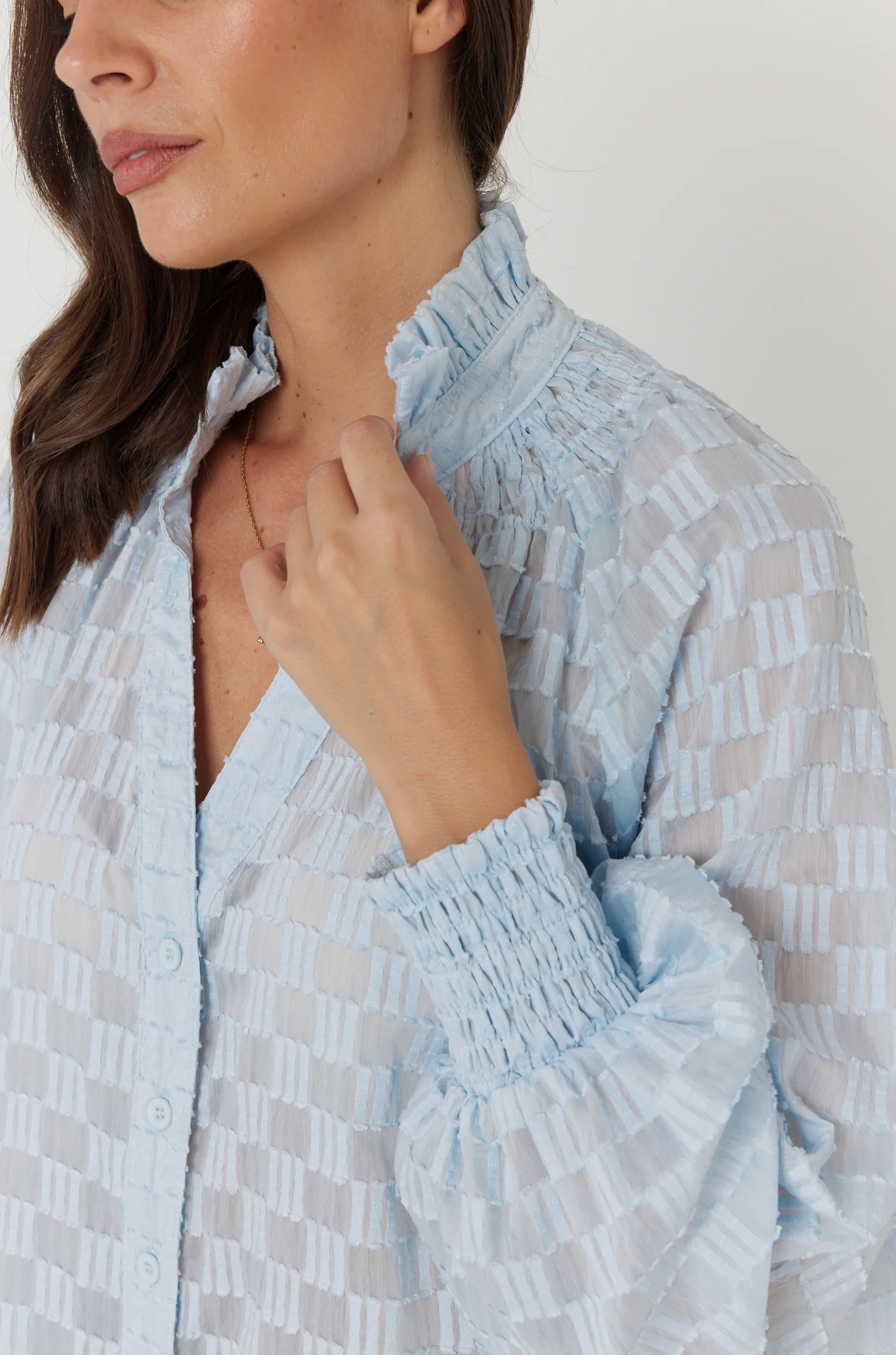 REAN Blouse Light Blue - Image 7