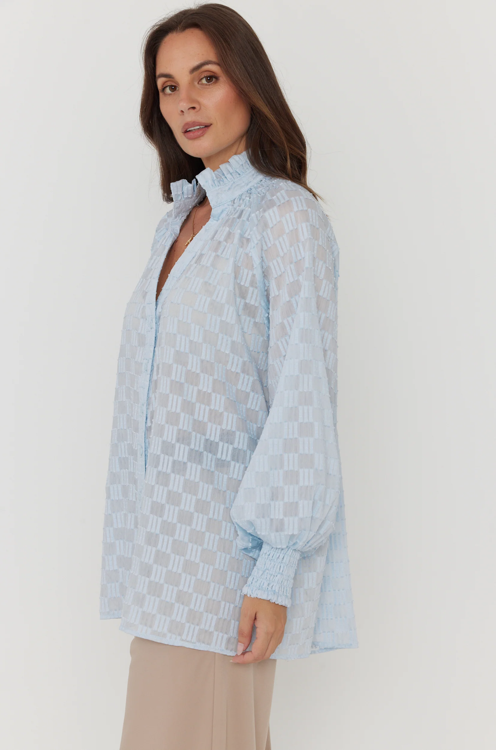 REAN Blouse Light Blue - Image 8