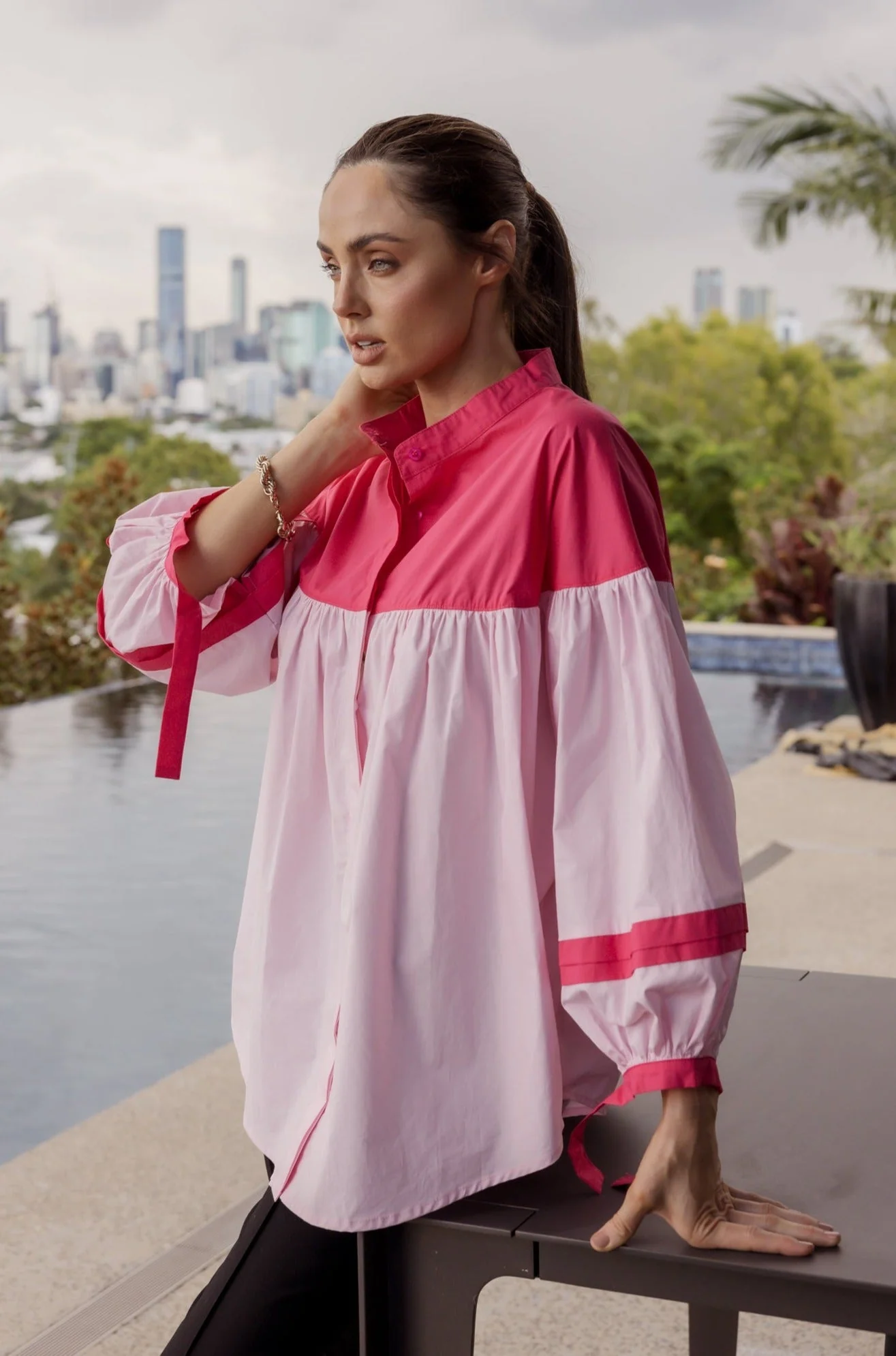 RENNOX Blouse Watermelon & Pink - Image 3