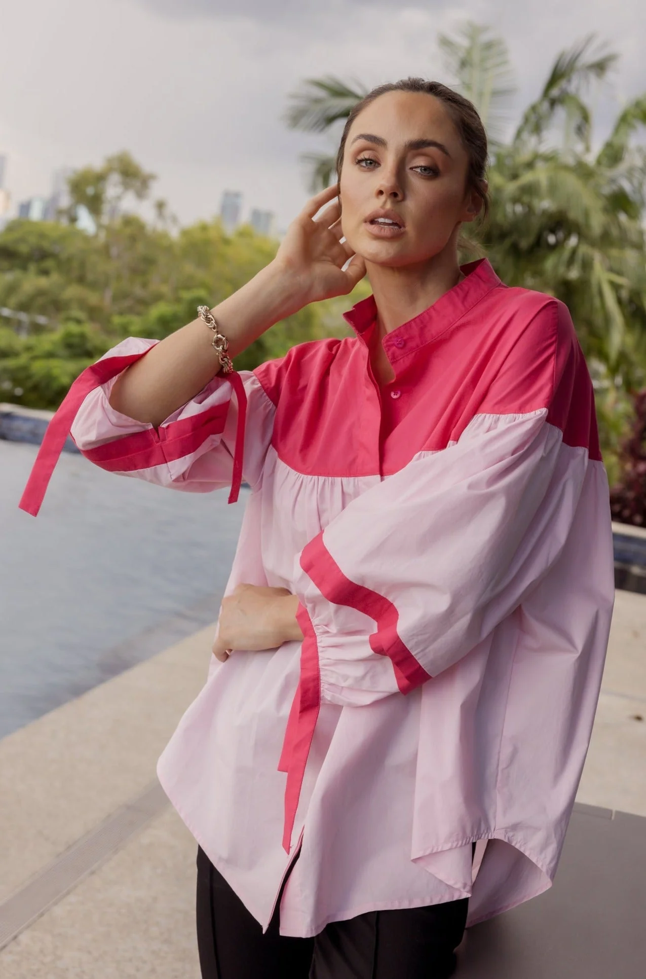 RENNOX Blouse Watermelon & Pink - Image 4