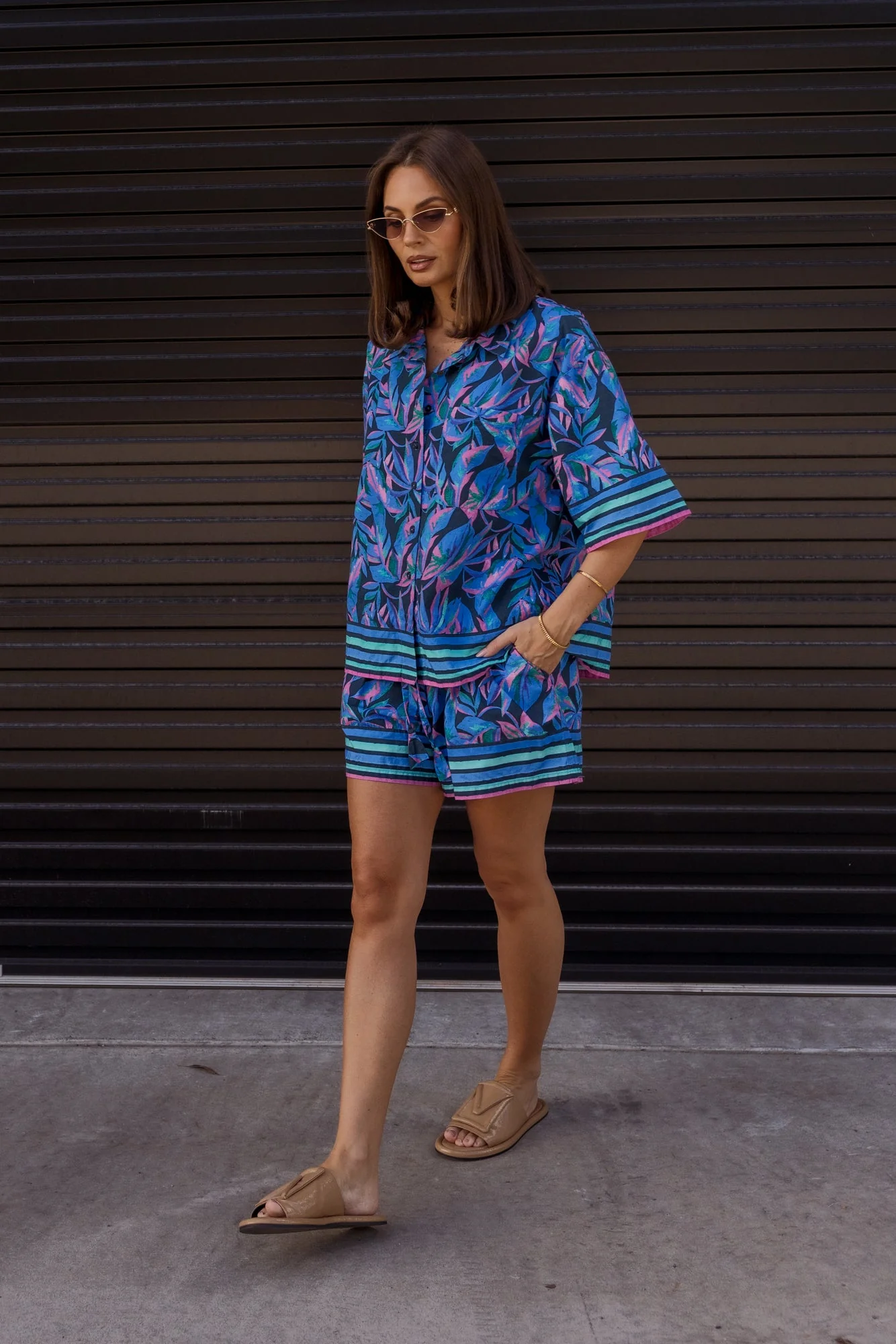 RISE Shirt Navy Floral Print - Image 7