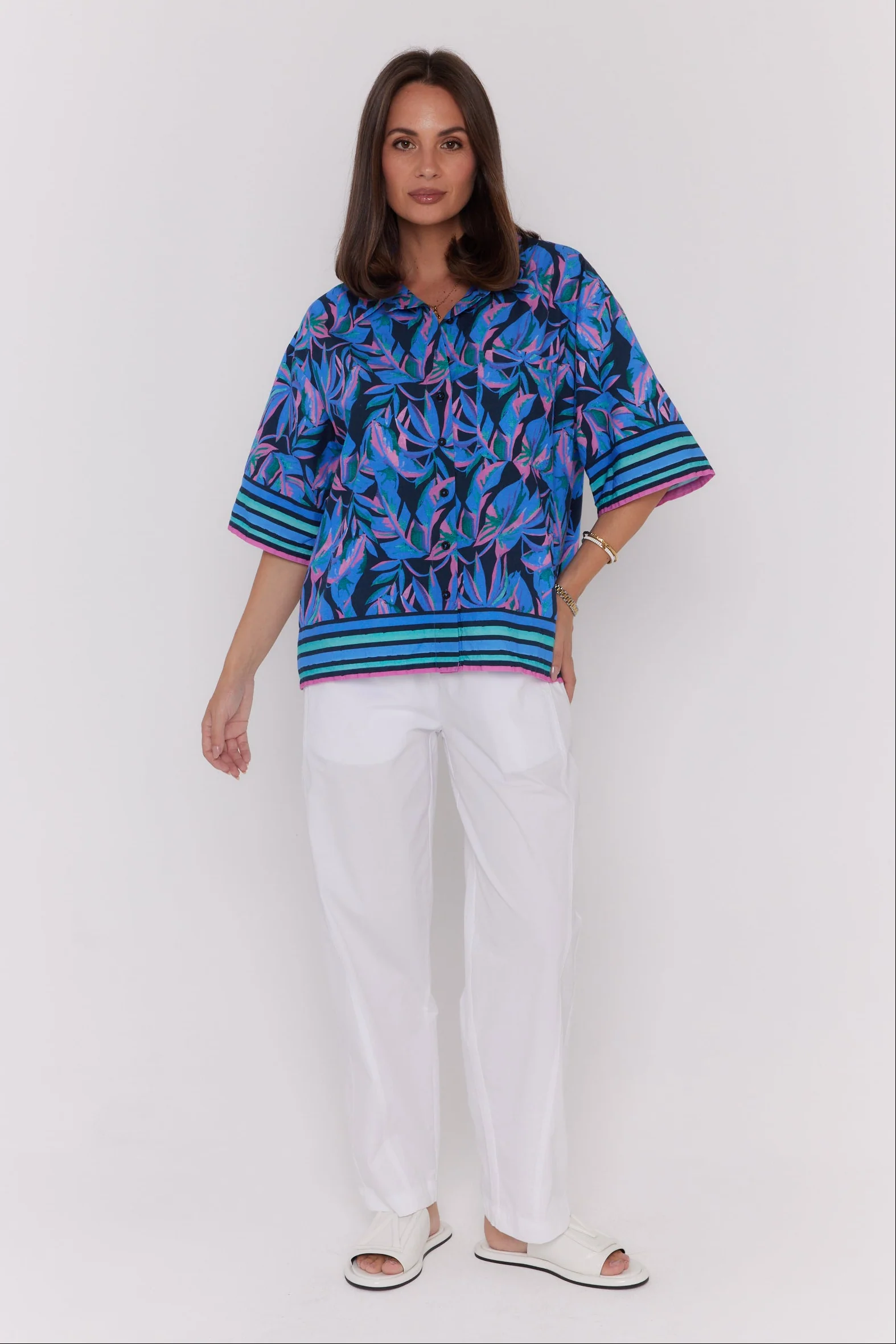RISE Shirt Navy Floral Print - Image 8