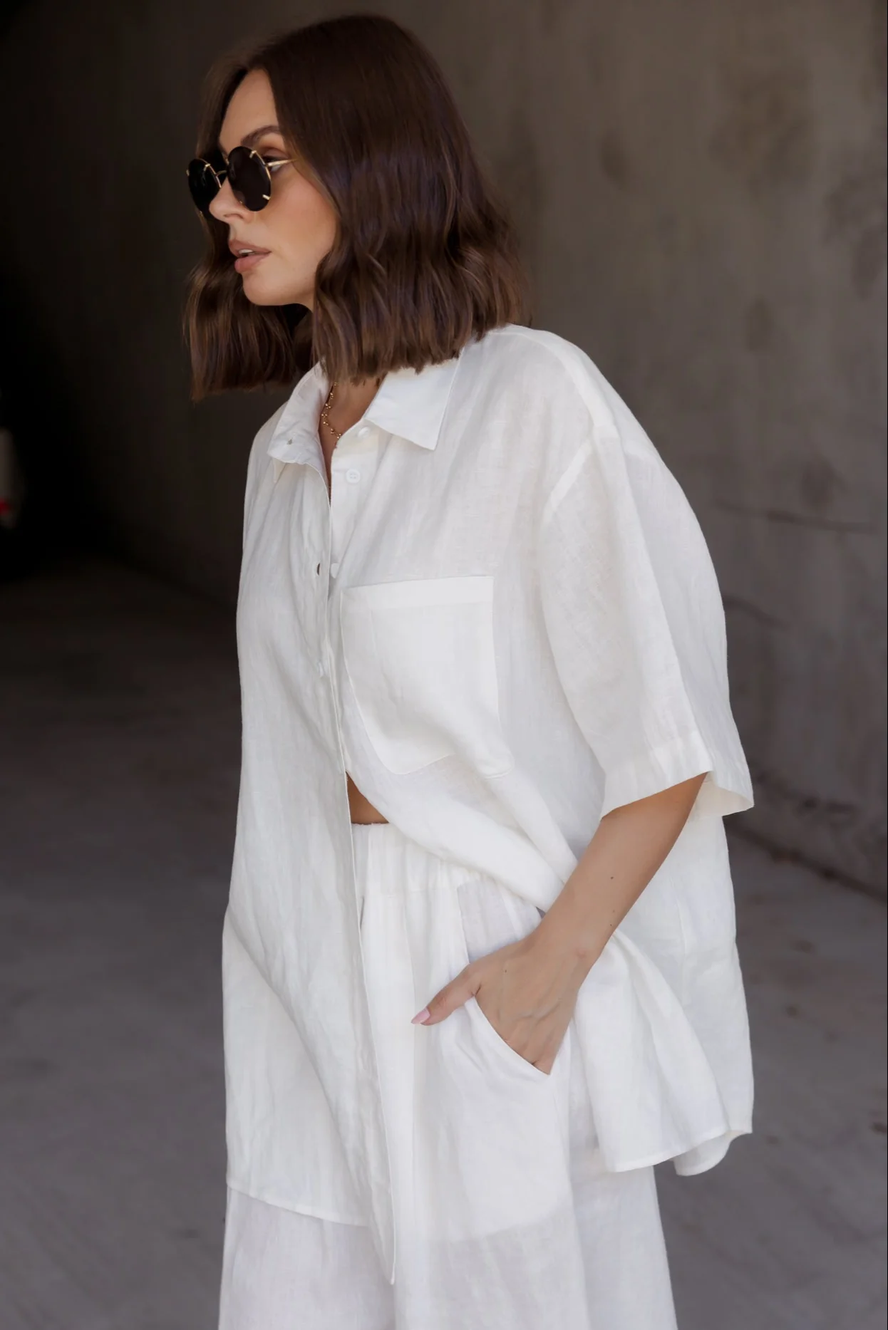 ROGUE Shirt Linen White - Image 4