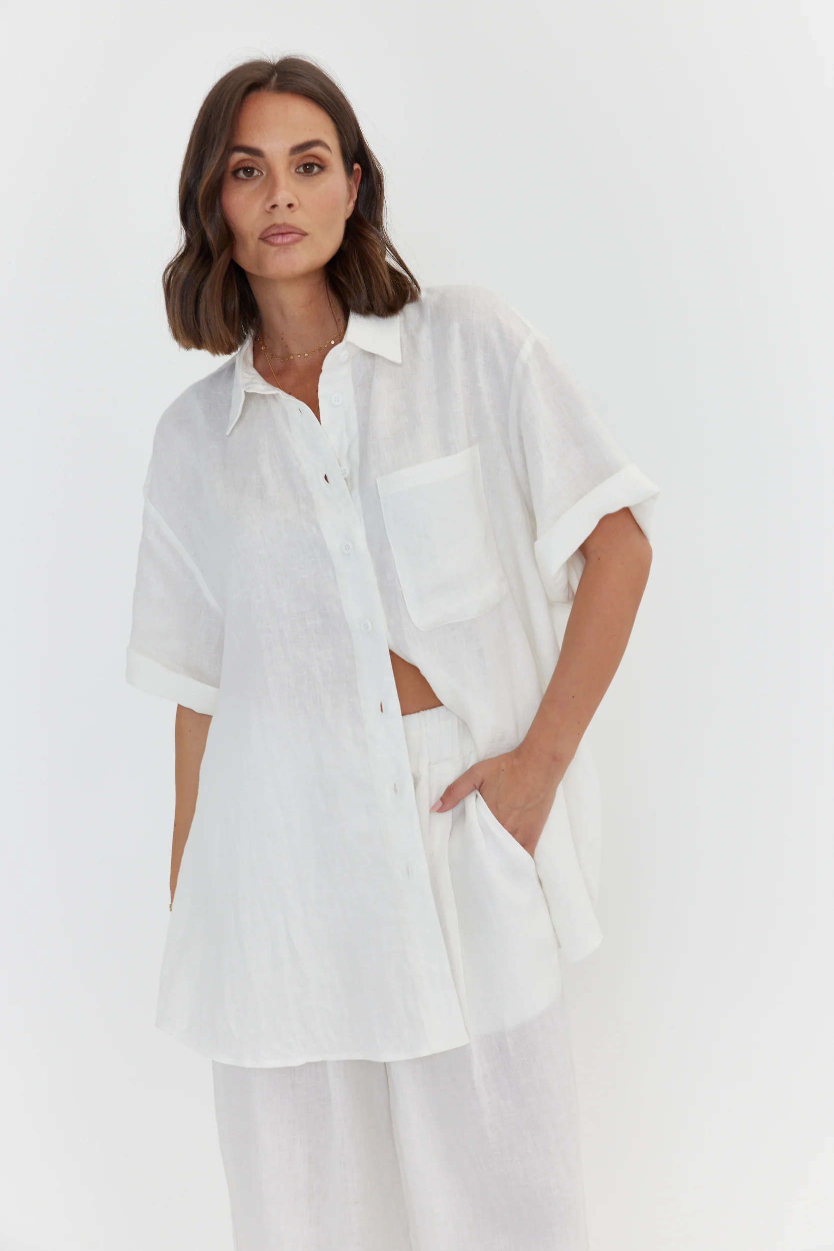 ROGUE Shirt Linen White - Image 9