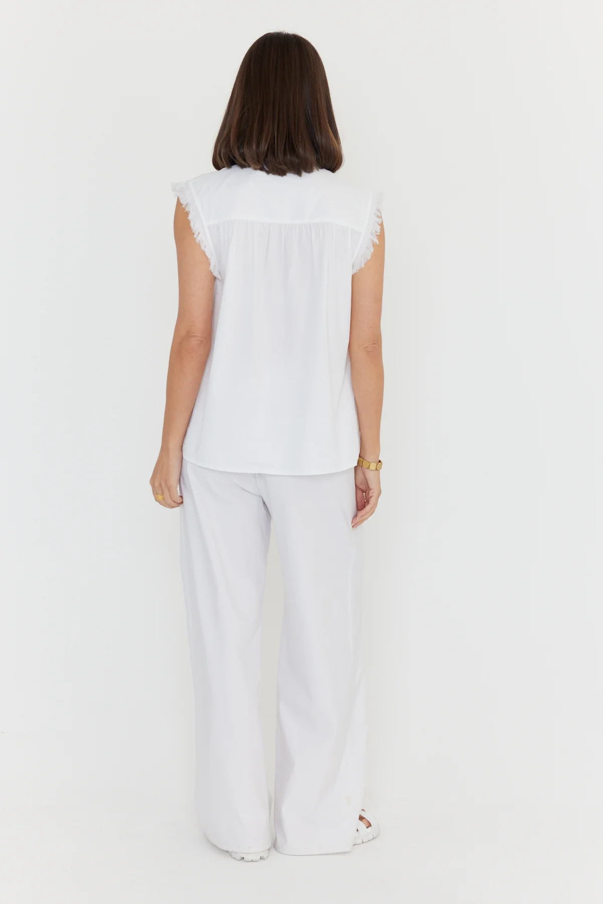 ROMAN Blouse White/Fluro Pink - Image 11