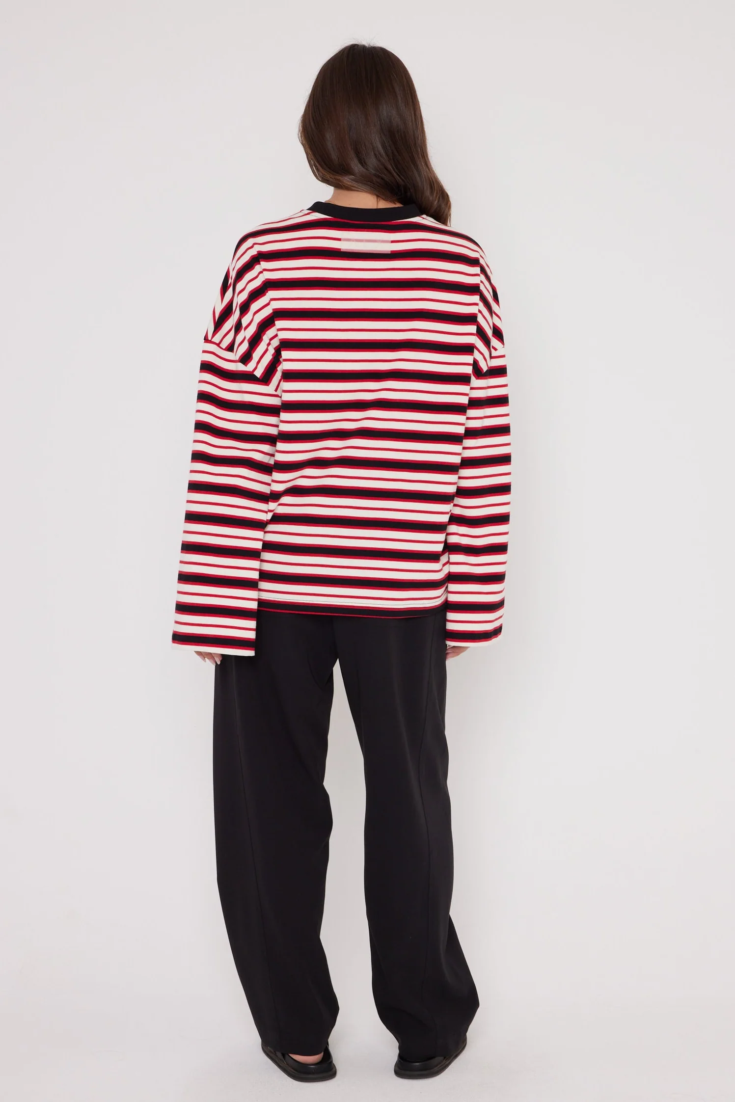 SABLE Long Sleeve Top Red Stripe - Image 11