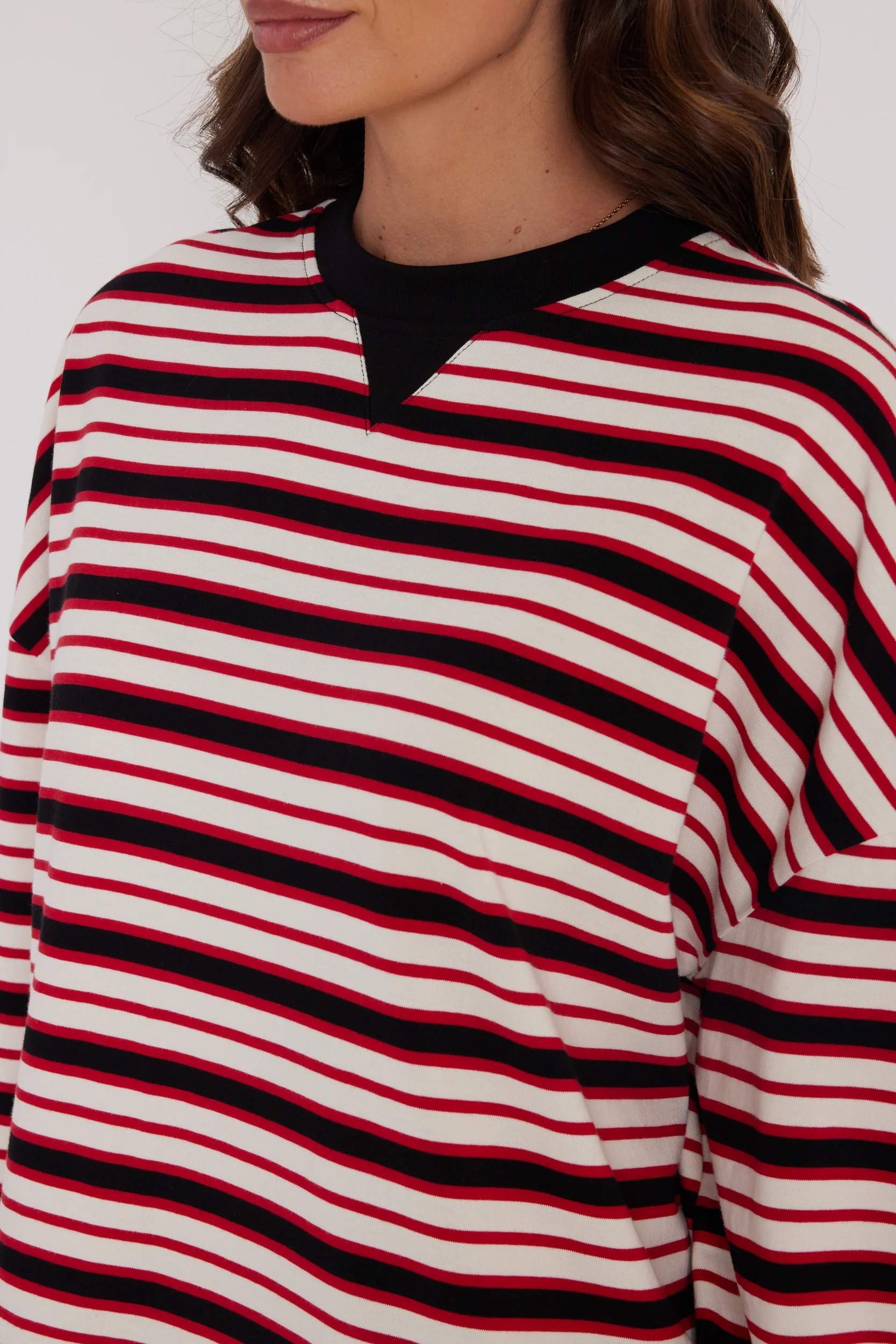 SABLE Long Sleeve Top Red Stripe - Image 9