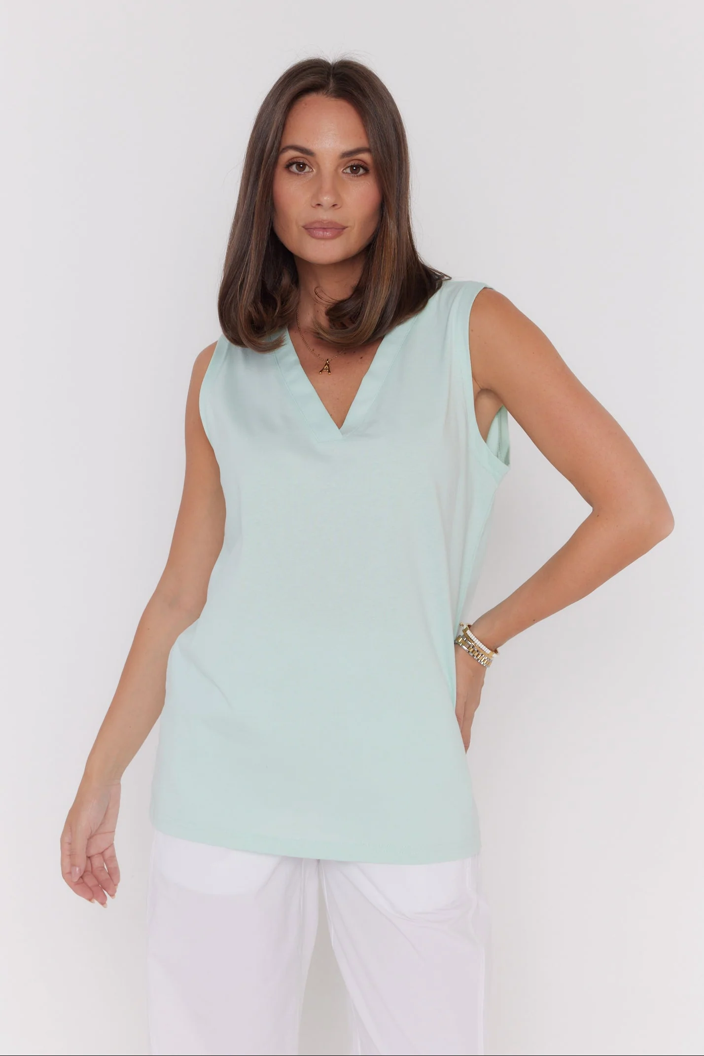 SIMBA V-Neck Seafoam - Image 4