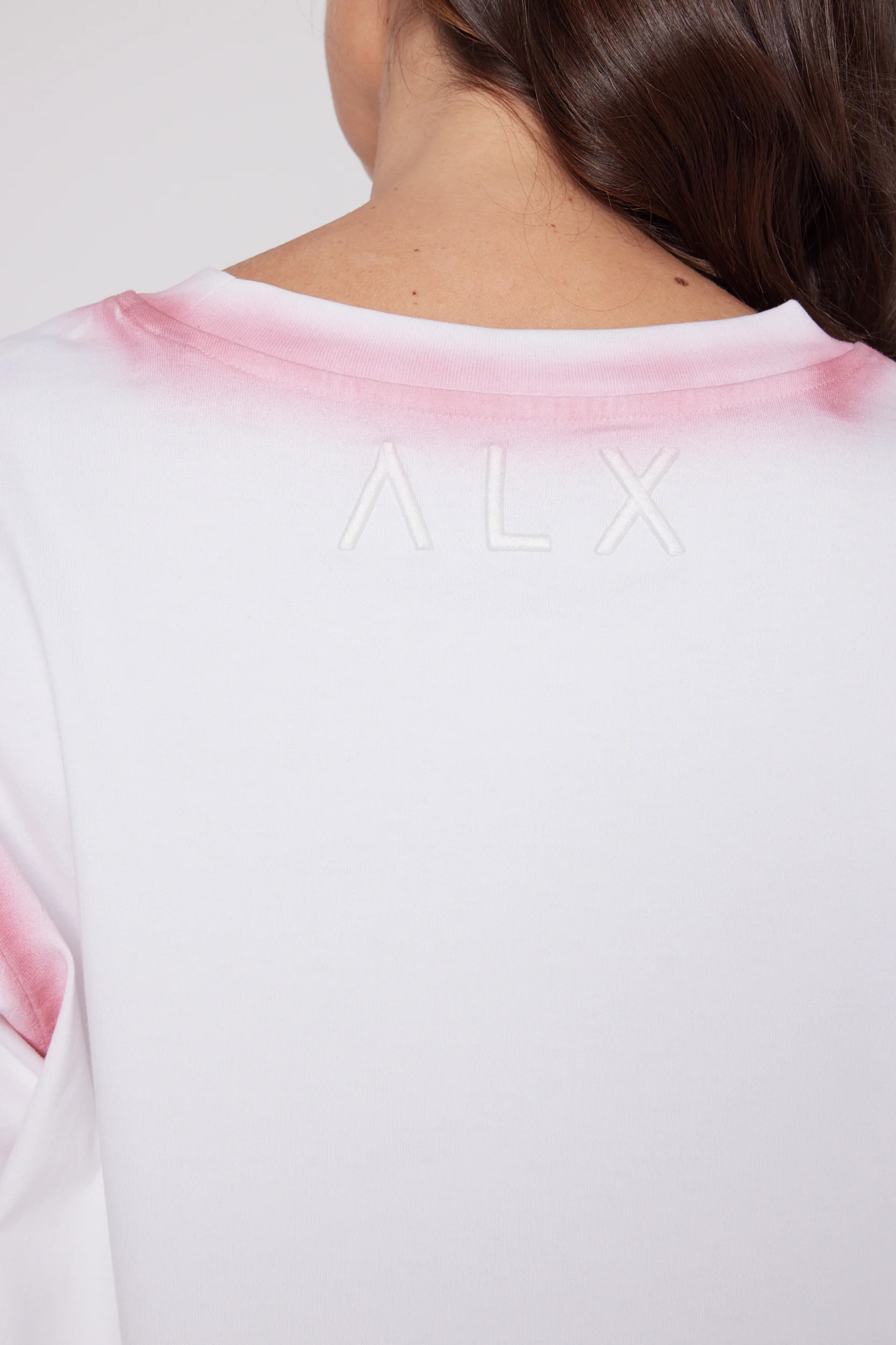 SPRAY T-Shirt White/Dusty Pink - Image 6