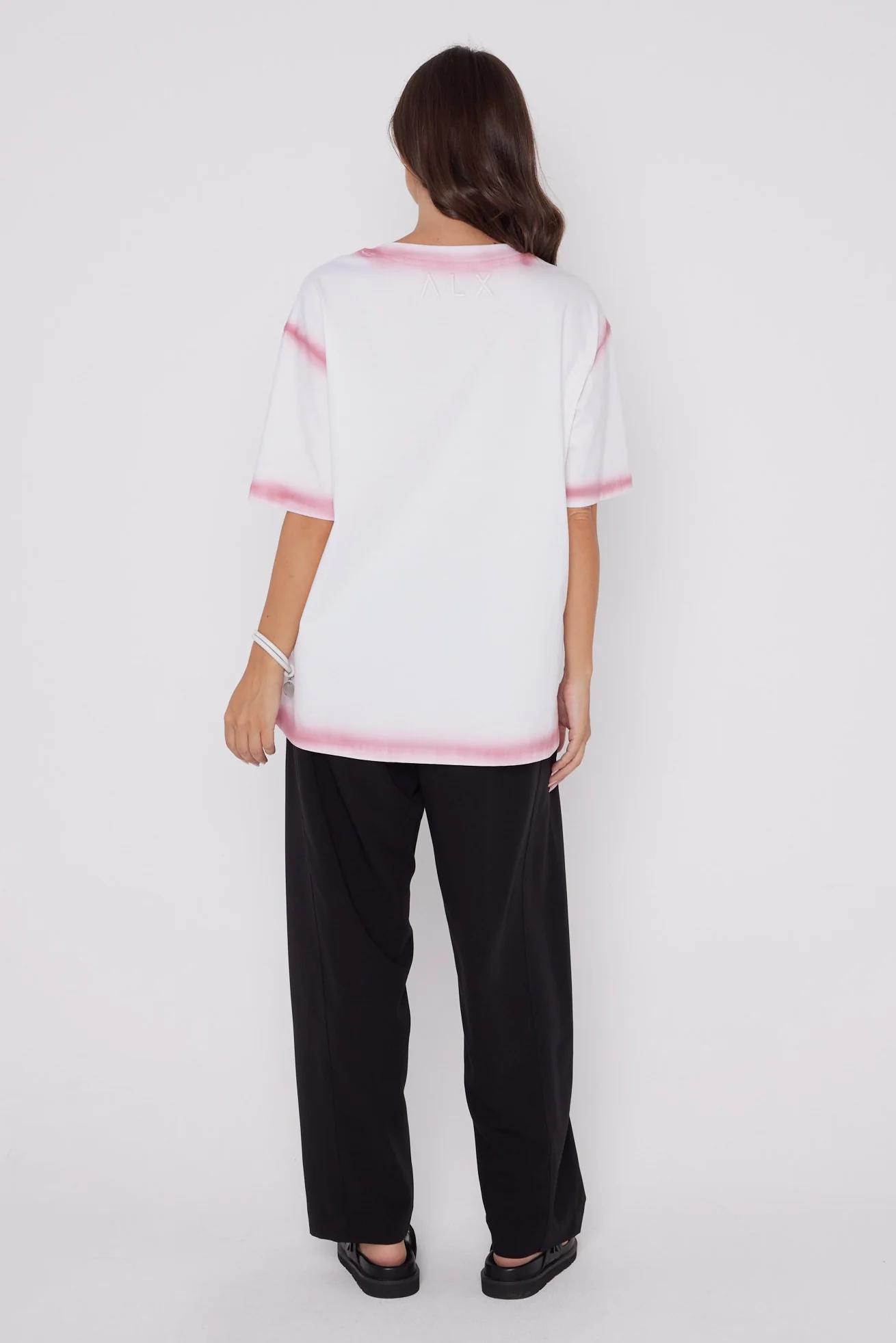 SPRAY T-Shirt White/Dusty Pink - Image 9