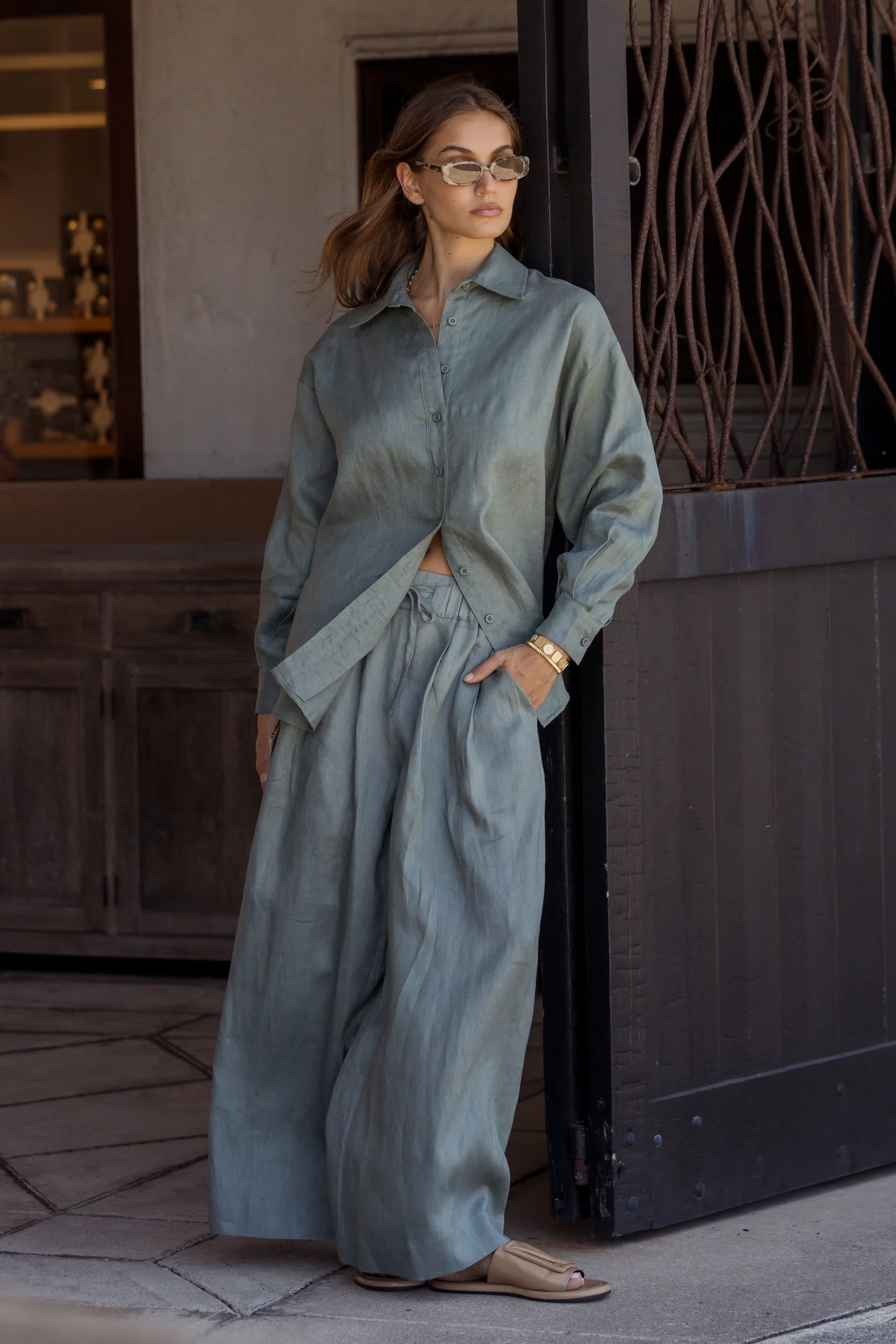 TERI Pants Dusty Green - Image 4