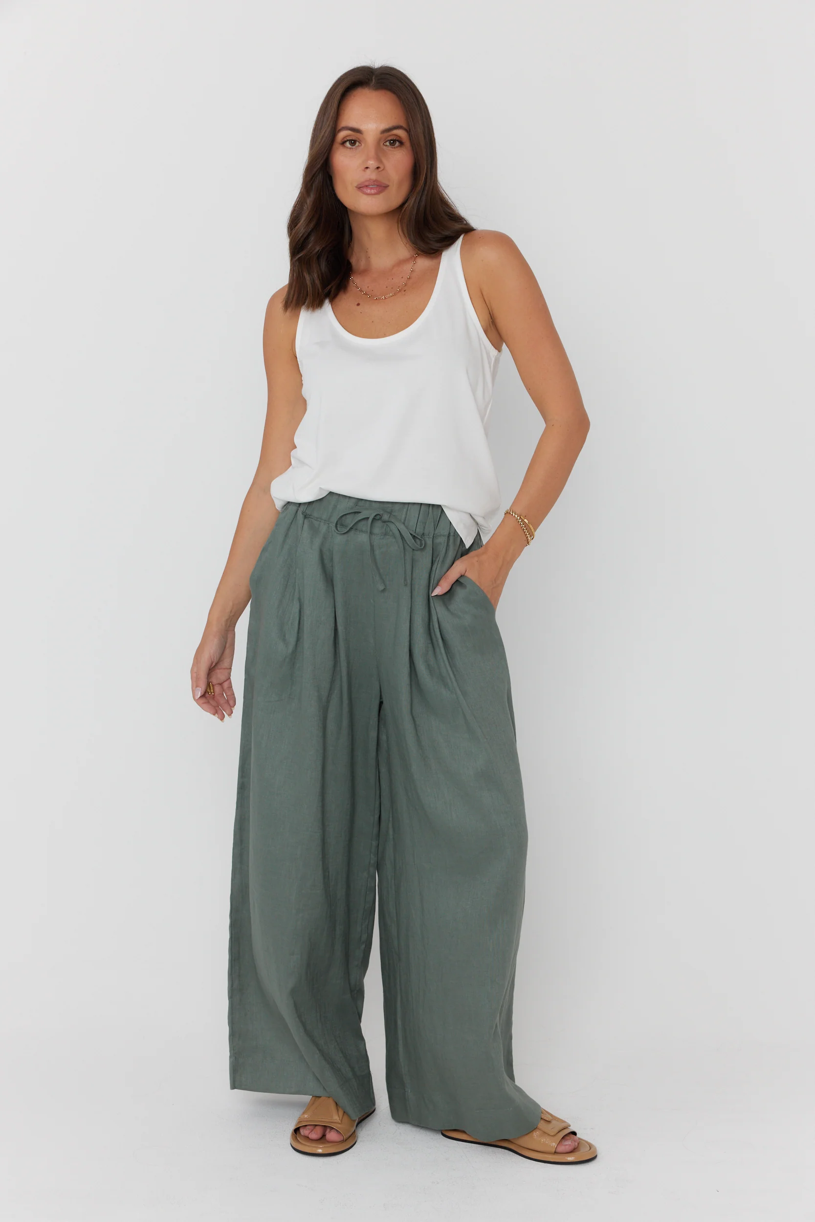 TERI Pants Dusty Green - Image 6