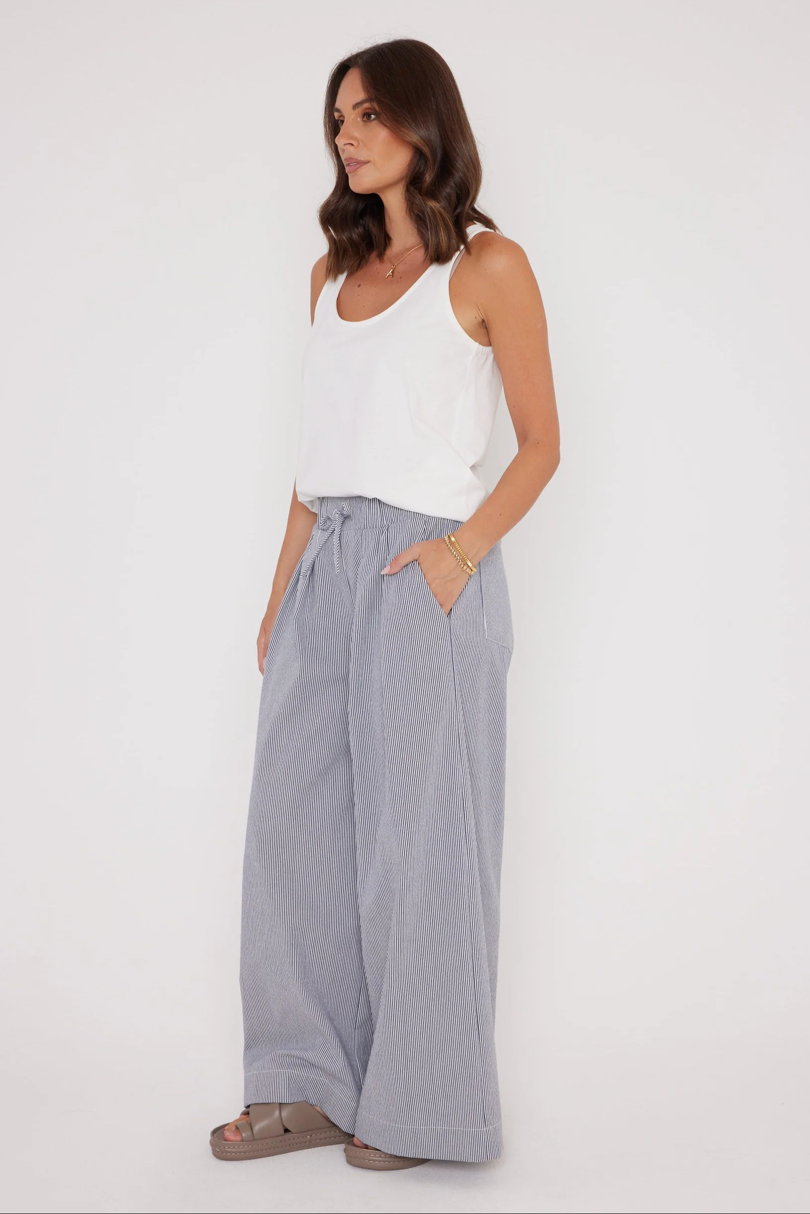 TERI Pants Navy Stripe - Image 11