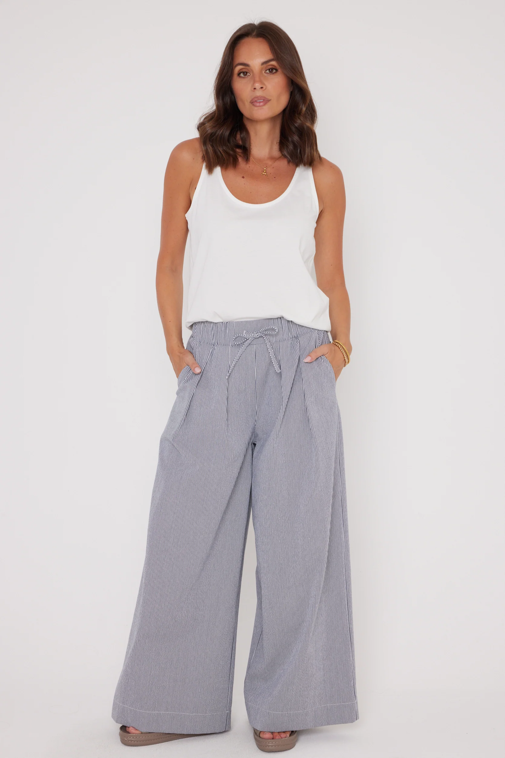 TERI Pants Navy Stripe - Image 7