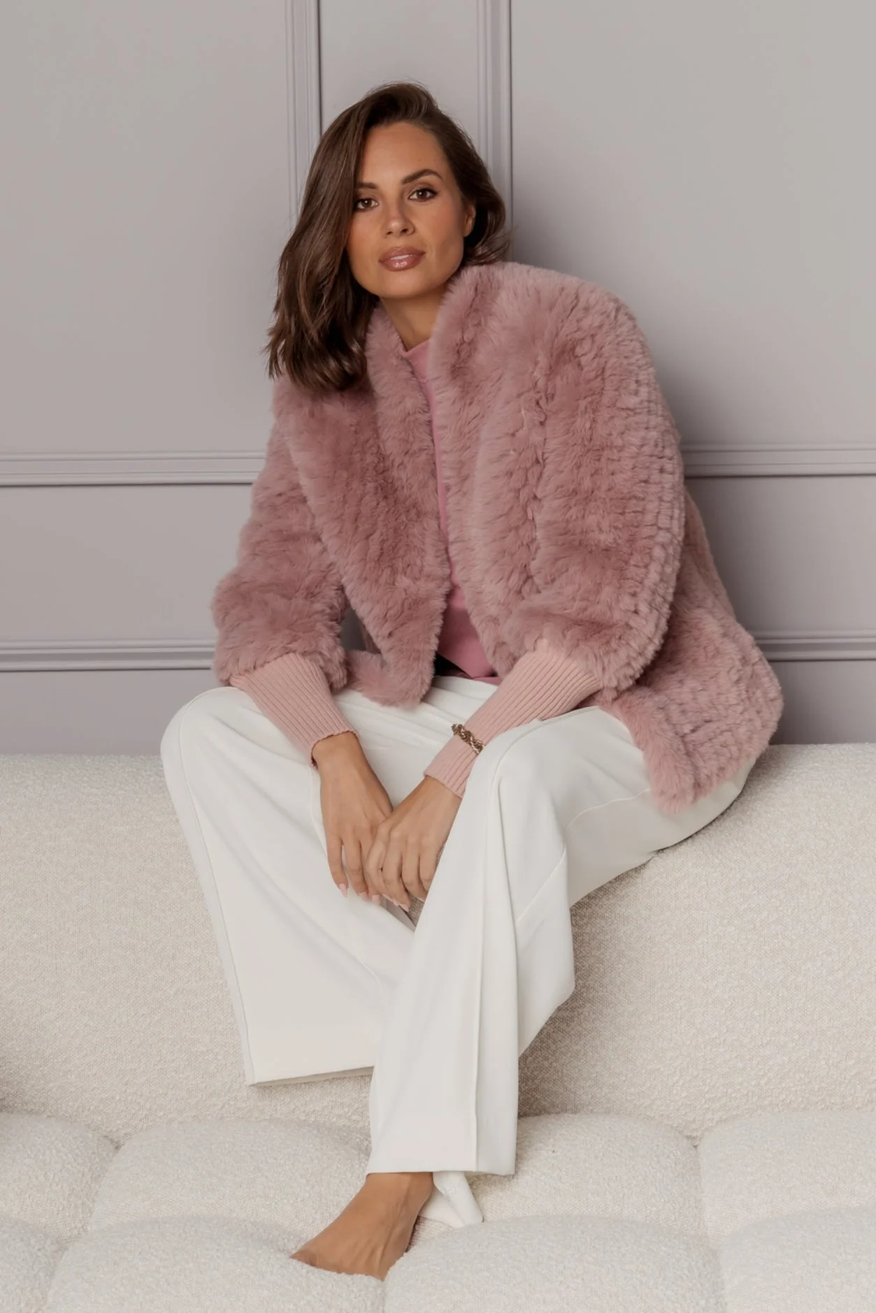TETTO Faux Jacket Smokey Plum - Image 2
