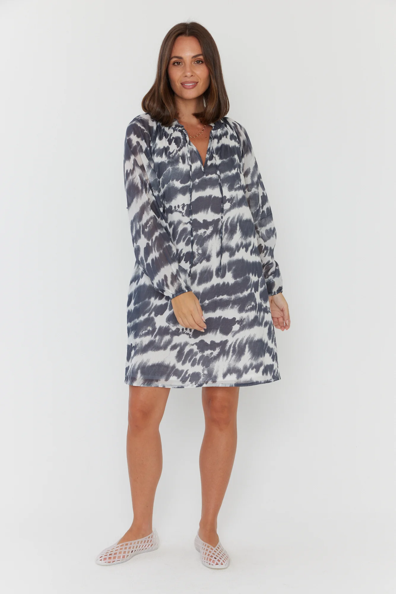 TOBIAS Dress Navy Blur - Image 5
