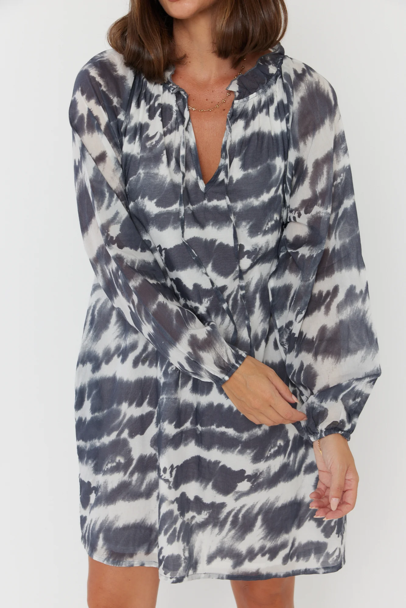 TOBIAS Dress Navy Blur - Image 7