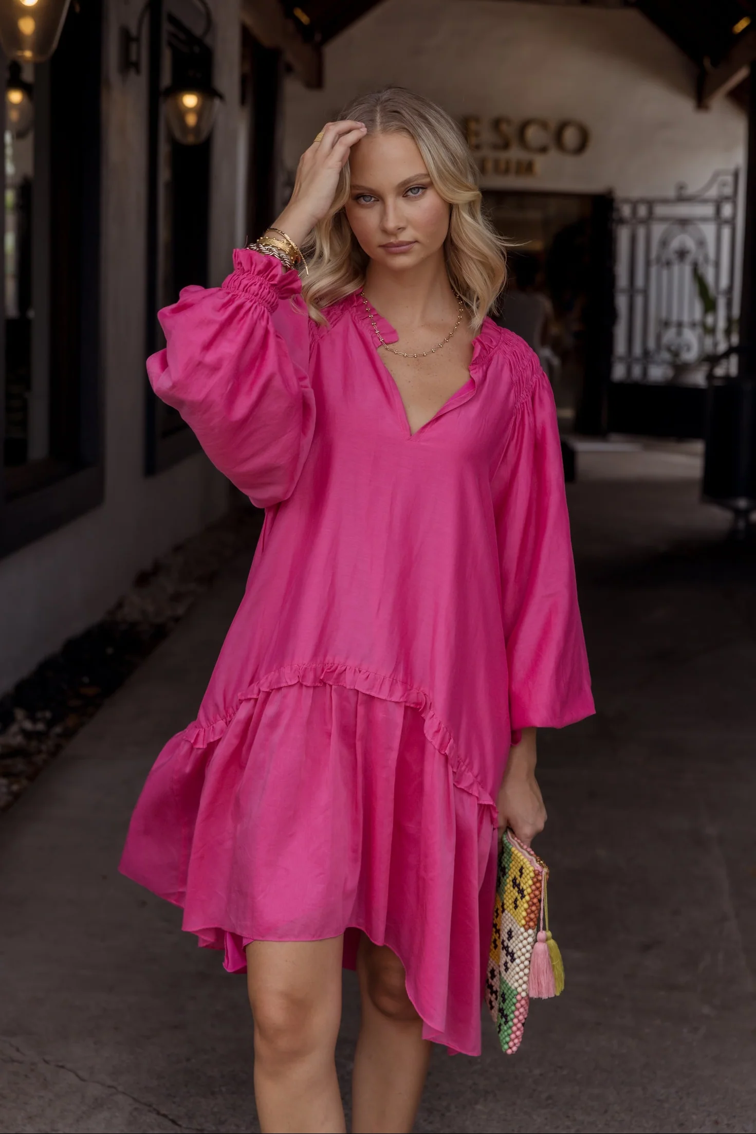 TOMMY Dress Hot Pink - Image 5