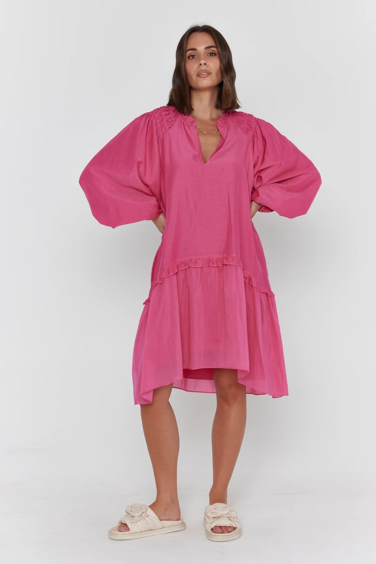 TOMMY Dress Hot Pink - Image 6