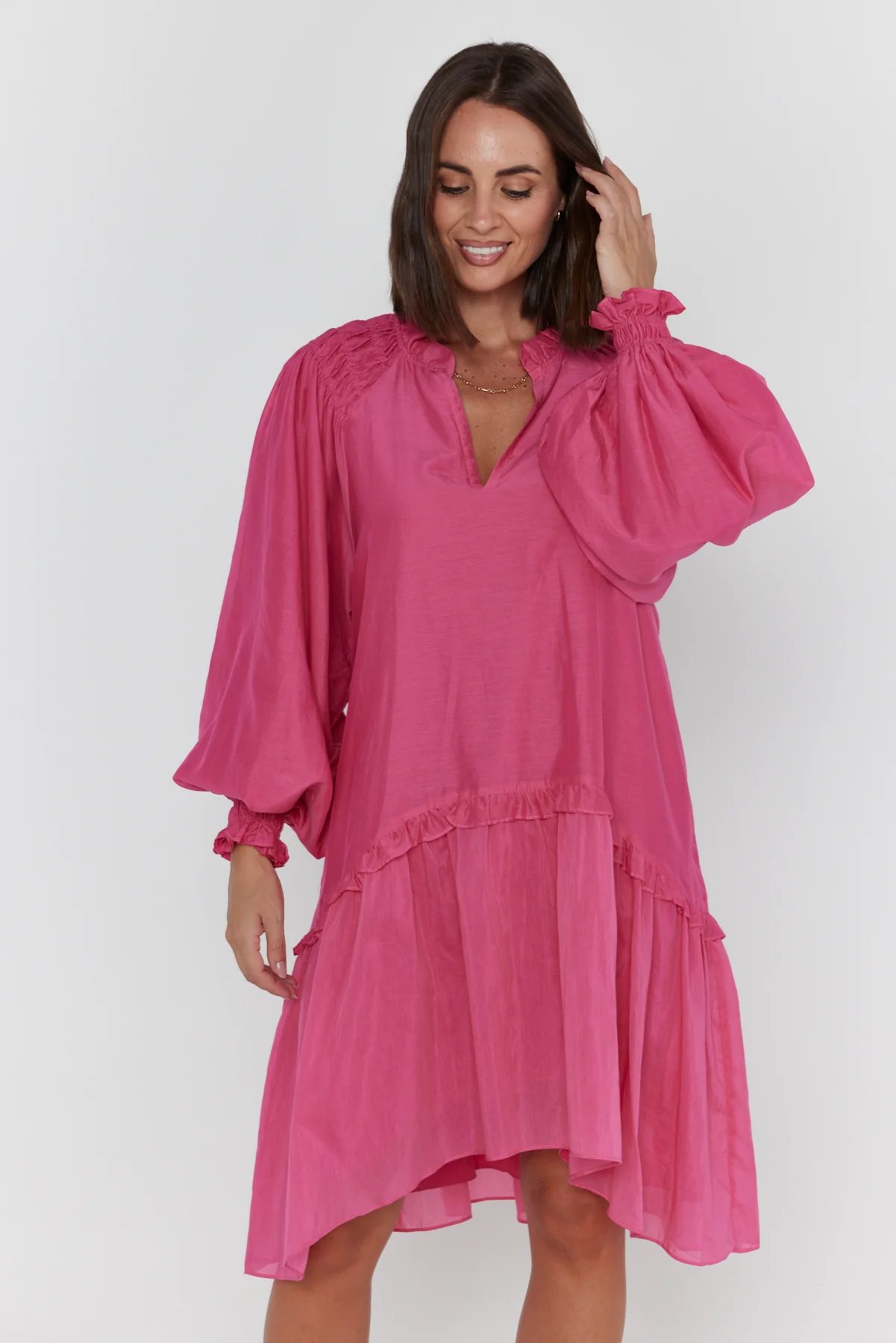 TOMMY Dress Hot Pink - Image 7