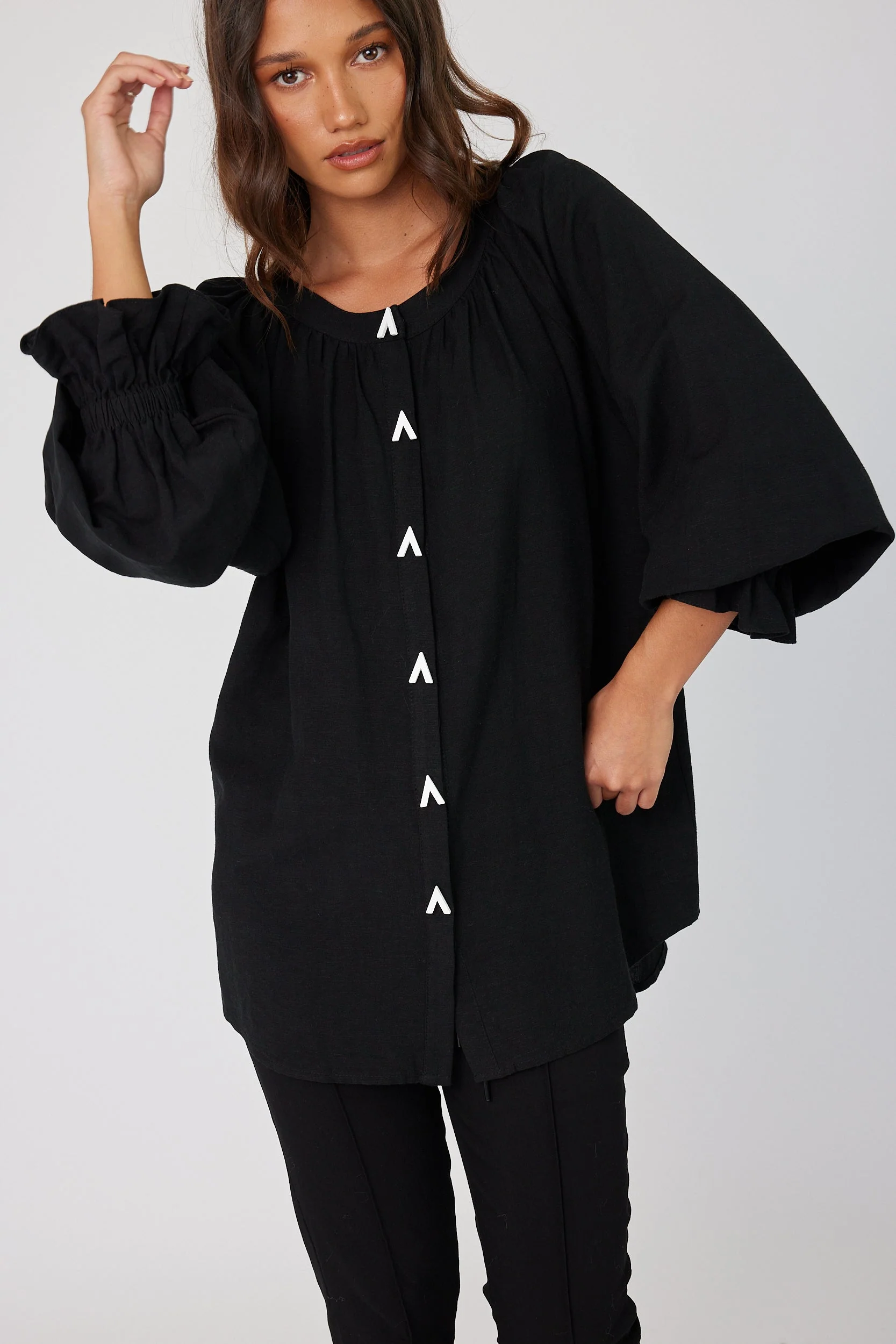 TRINITY Blouse Black - Image 2