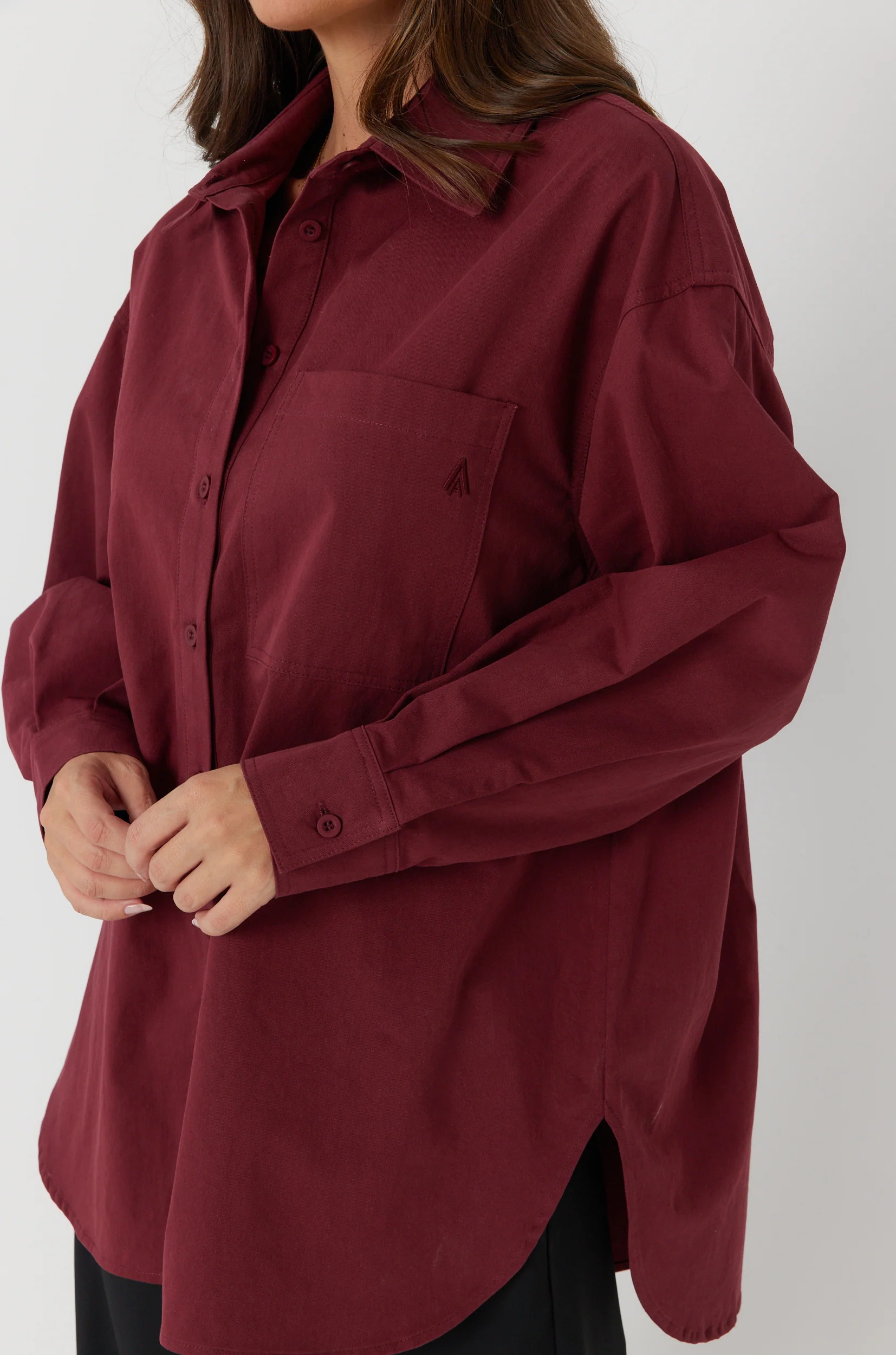 UNA Shirt Burgundy - Image 7