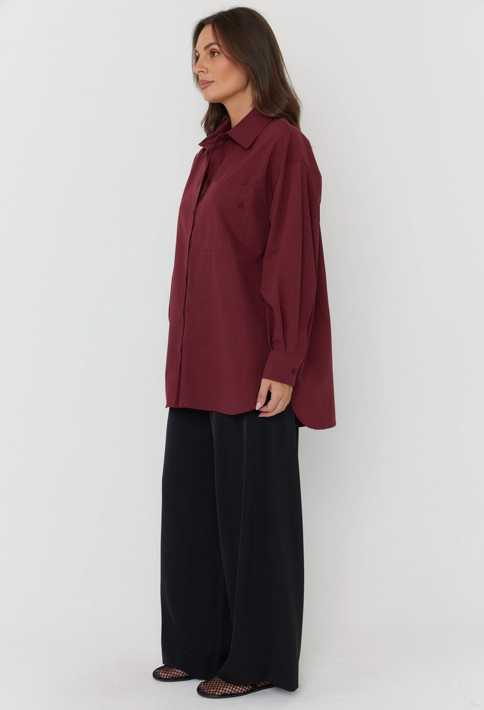 UNA Shirt Burgundy - Image 9