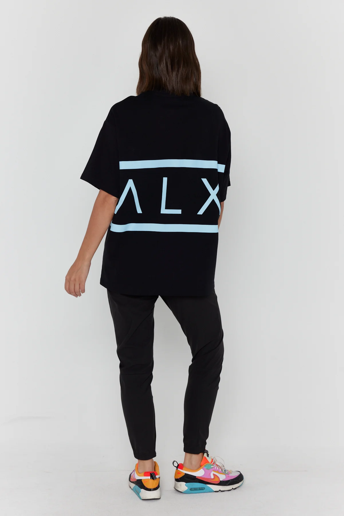 VEGAS T-Shirt Black/Light Blue - Image 10