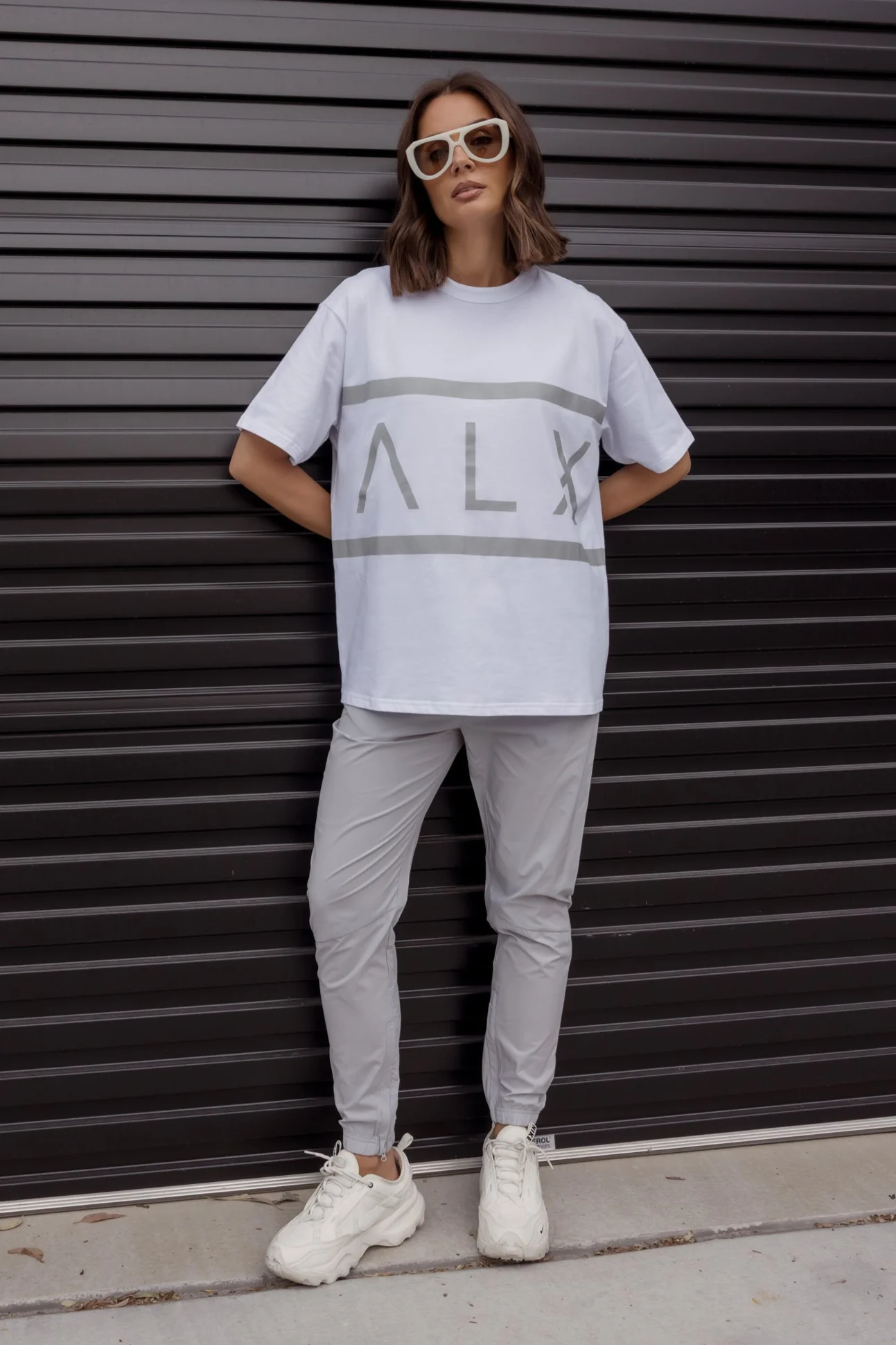 VEGAS T-Shirt White/Grey - Image 2