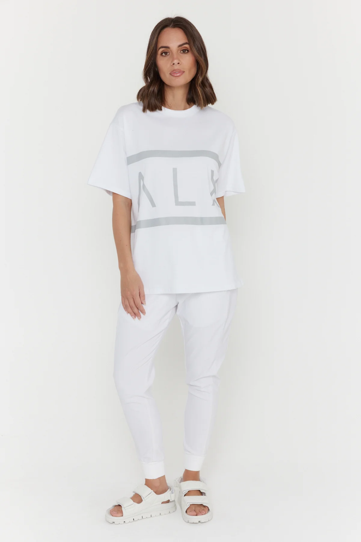 VEGAS T-Shirt White/Grey - Image 5