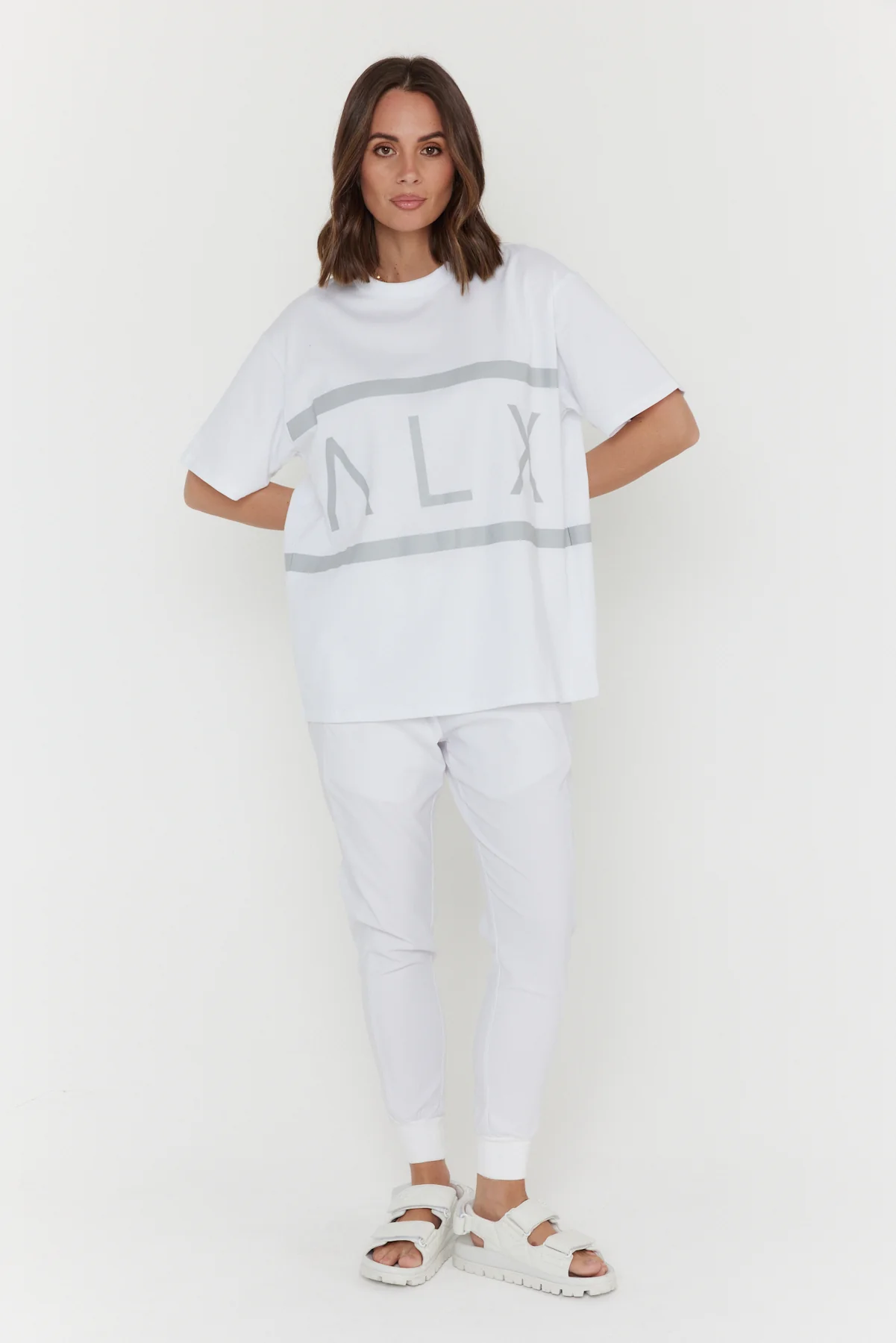 VEGAS T-Shirt White/Grey - Image 7