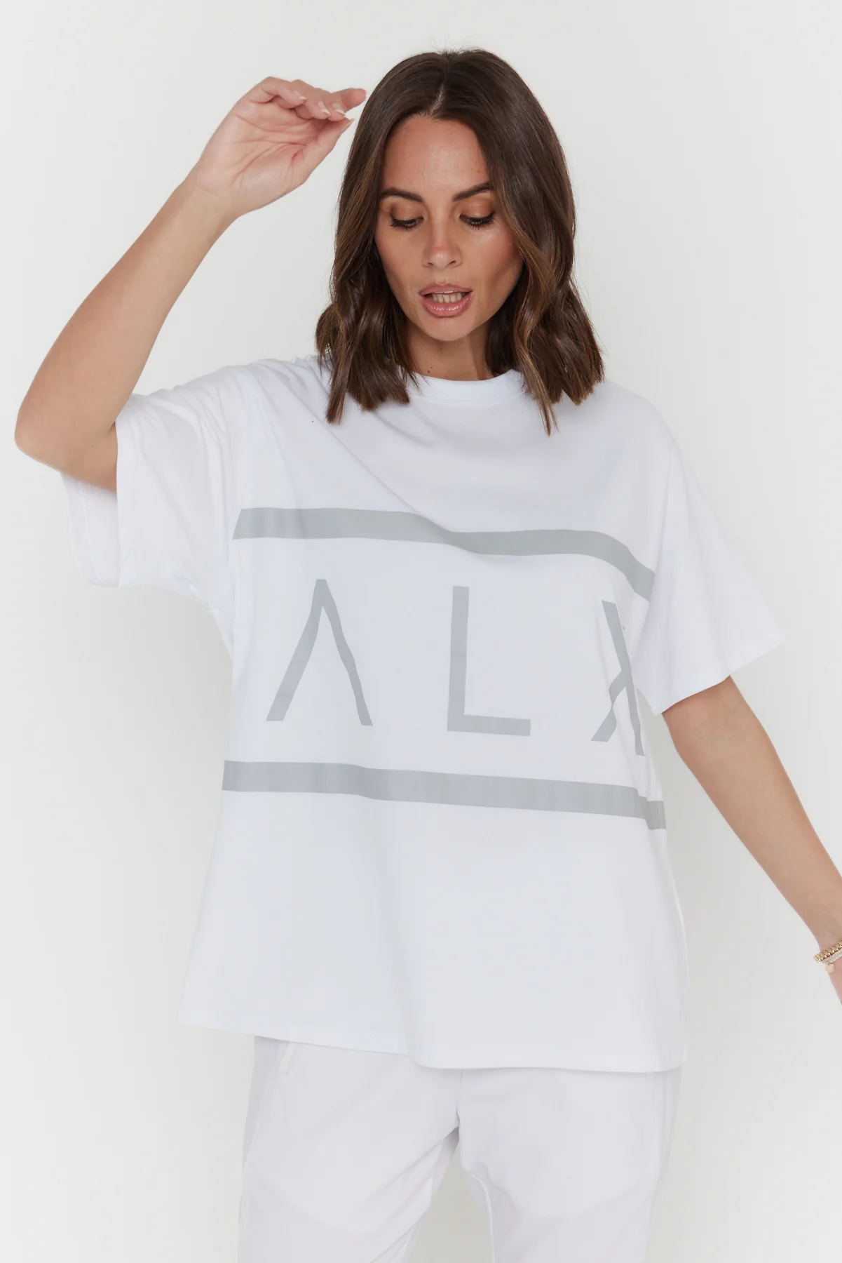 VEGAS T-Shirt White/Grey - Image 8