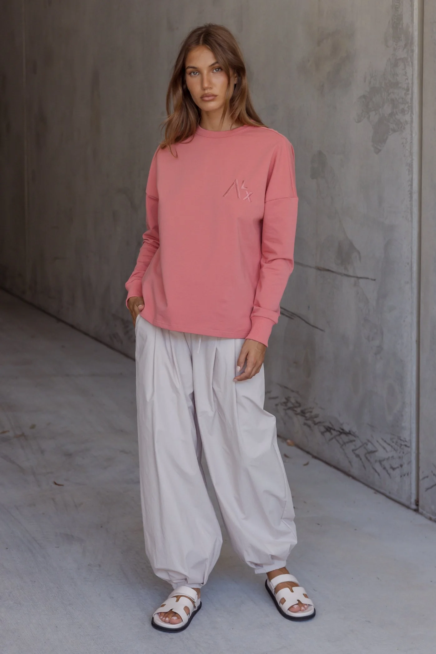 VIRE Long Sleeve Top Coral