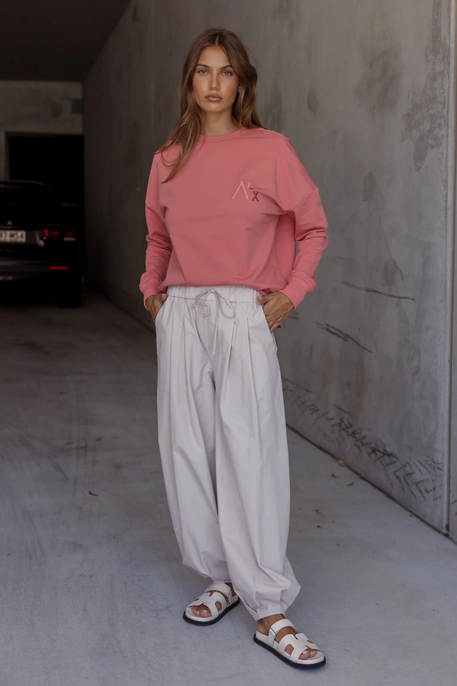 VIRE Long Sleeve Top Coral - Image 3