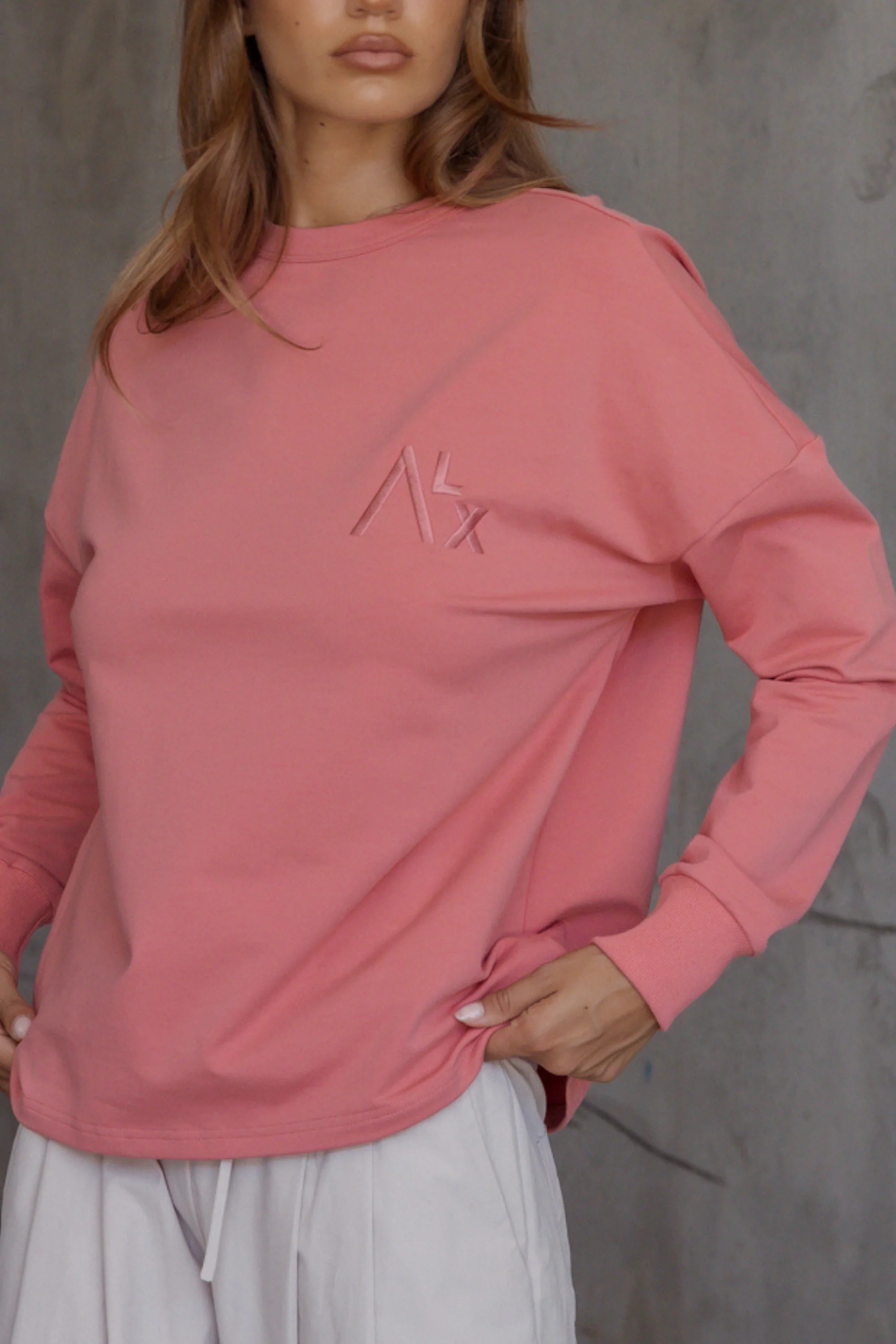 VIRE Long Sleeve Top Coral - Image 4