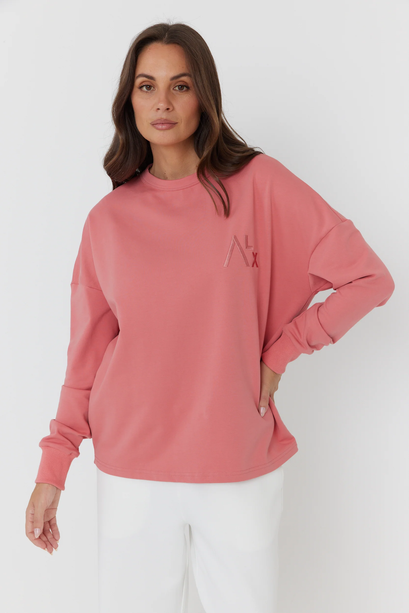 VIRE Long Sleeve Top Coral - Image 6