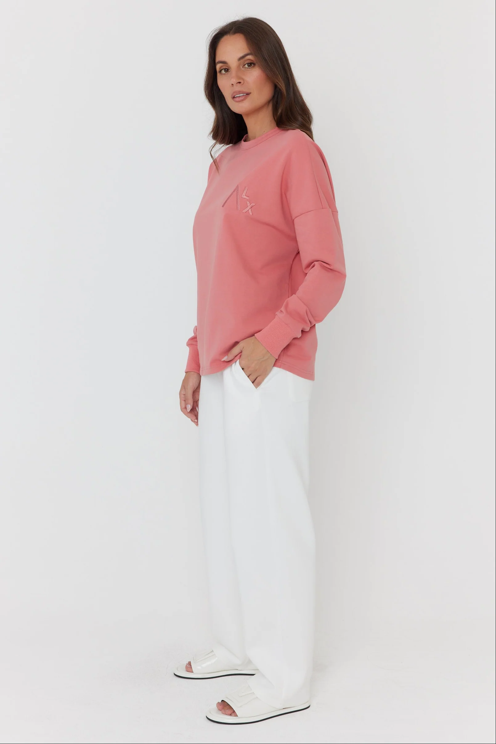 VIRE Long Sleeve Top Coral - Image 8