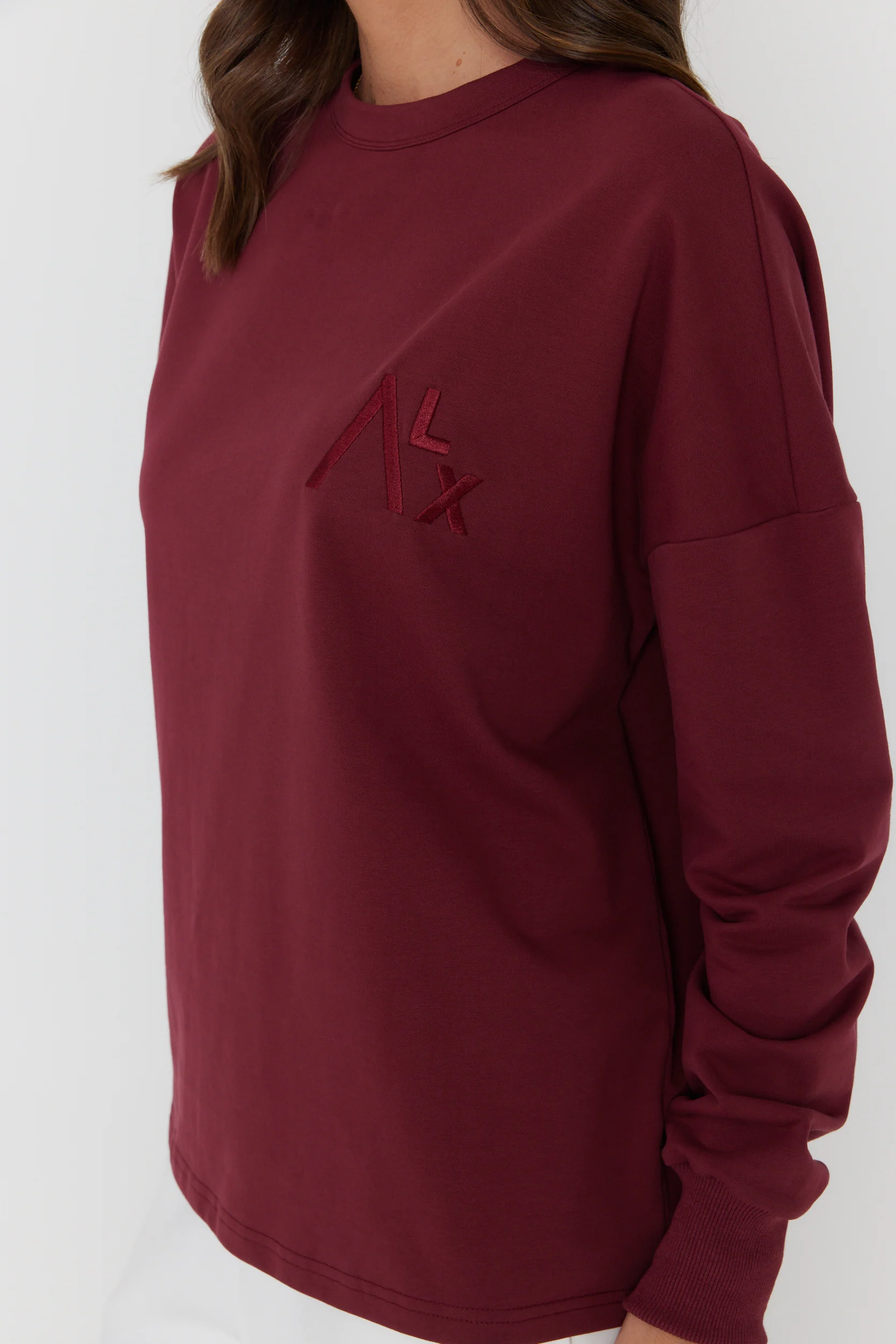 VIRE Long Sleeve Top Red Wine - Image 7