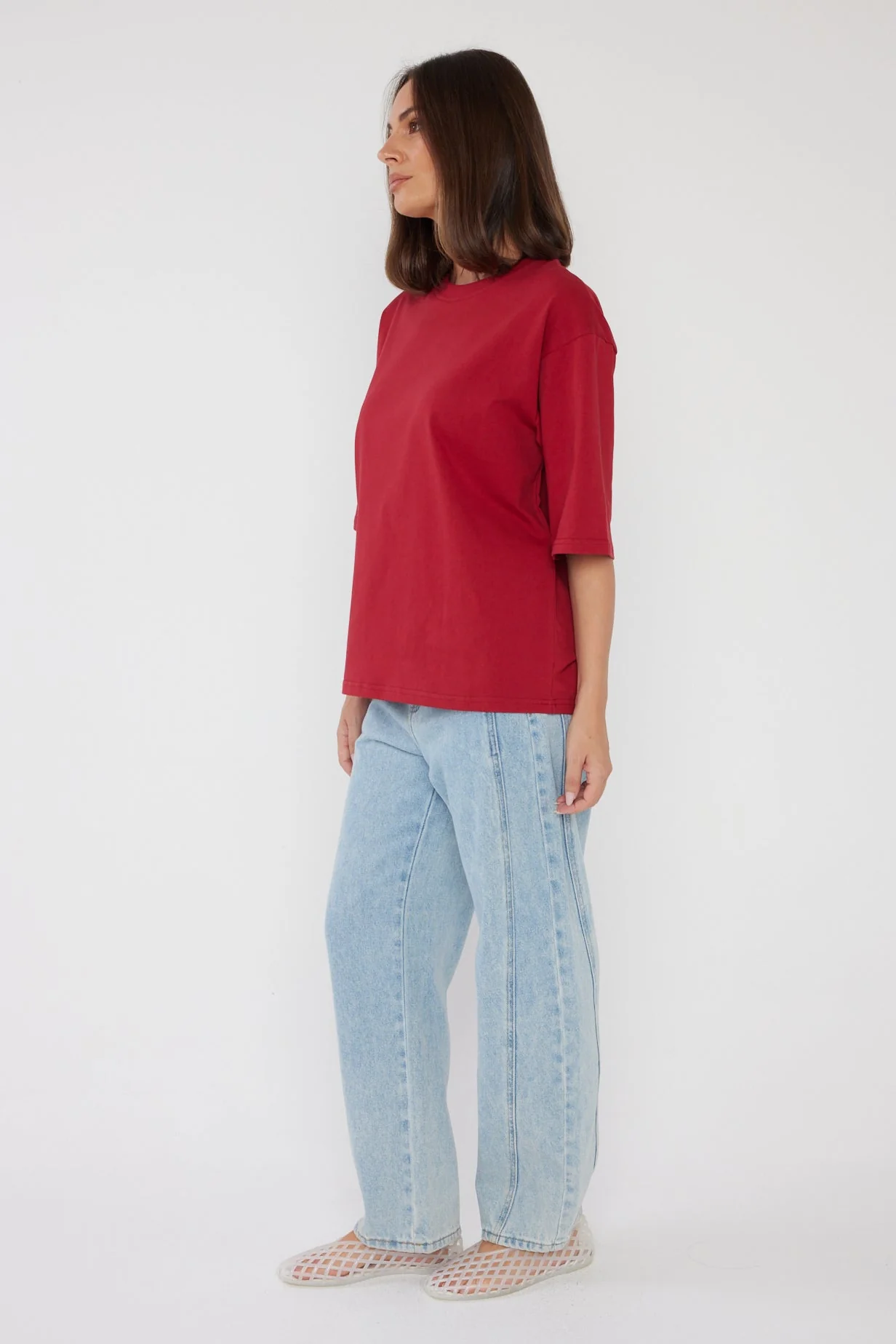 ZURI T-Shirt Cherry Red - Image 7
